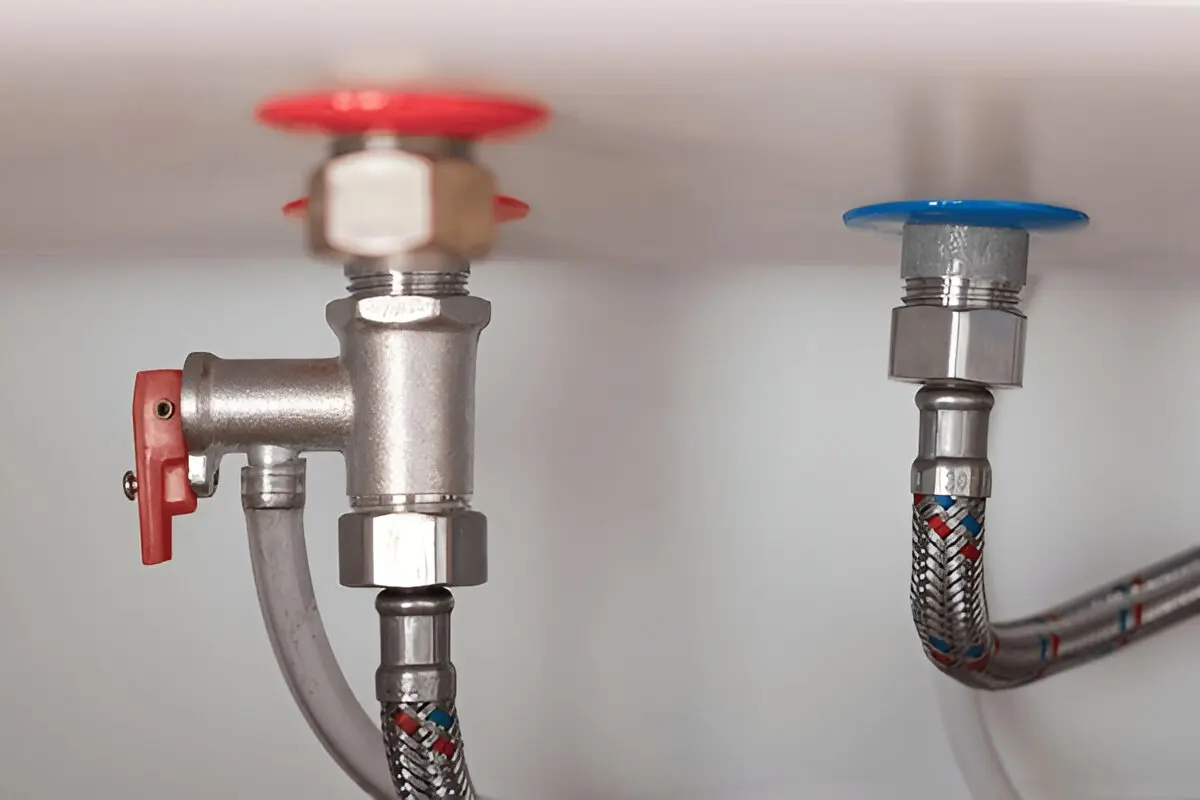 Water heater supply lines